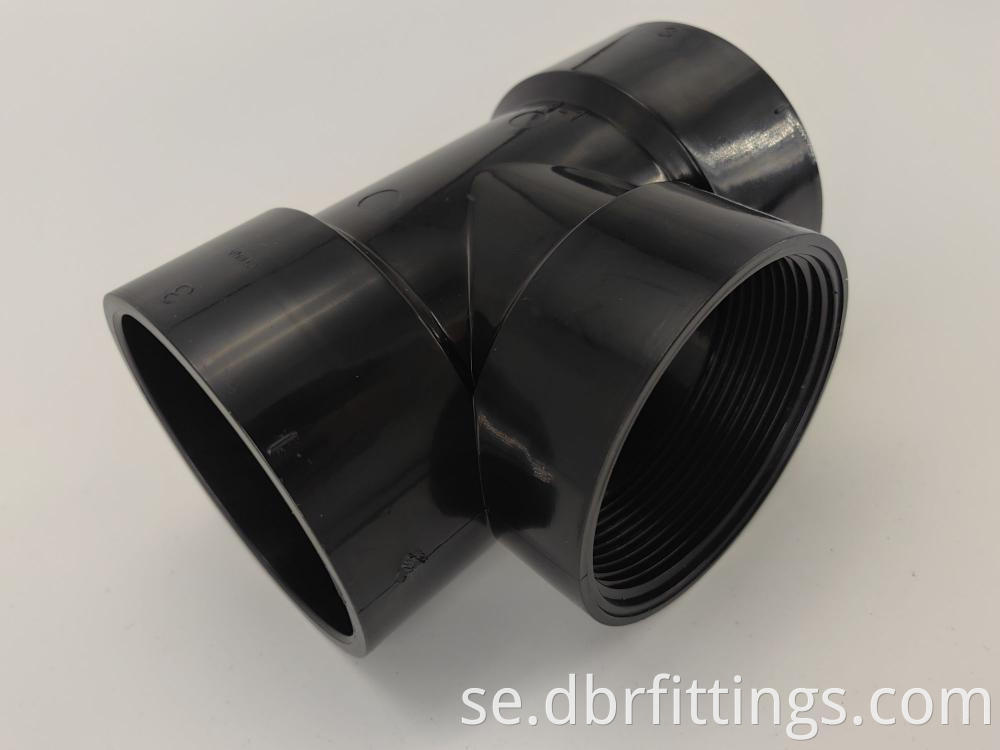 cUPC ABS fittings CLEANOUT TEE WITH PLUG